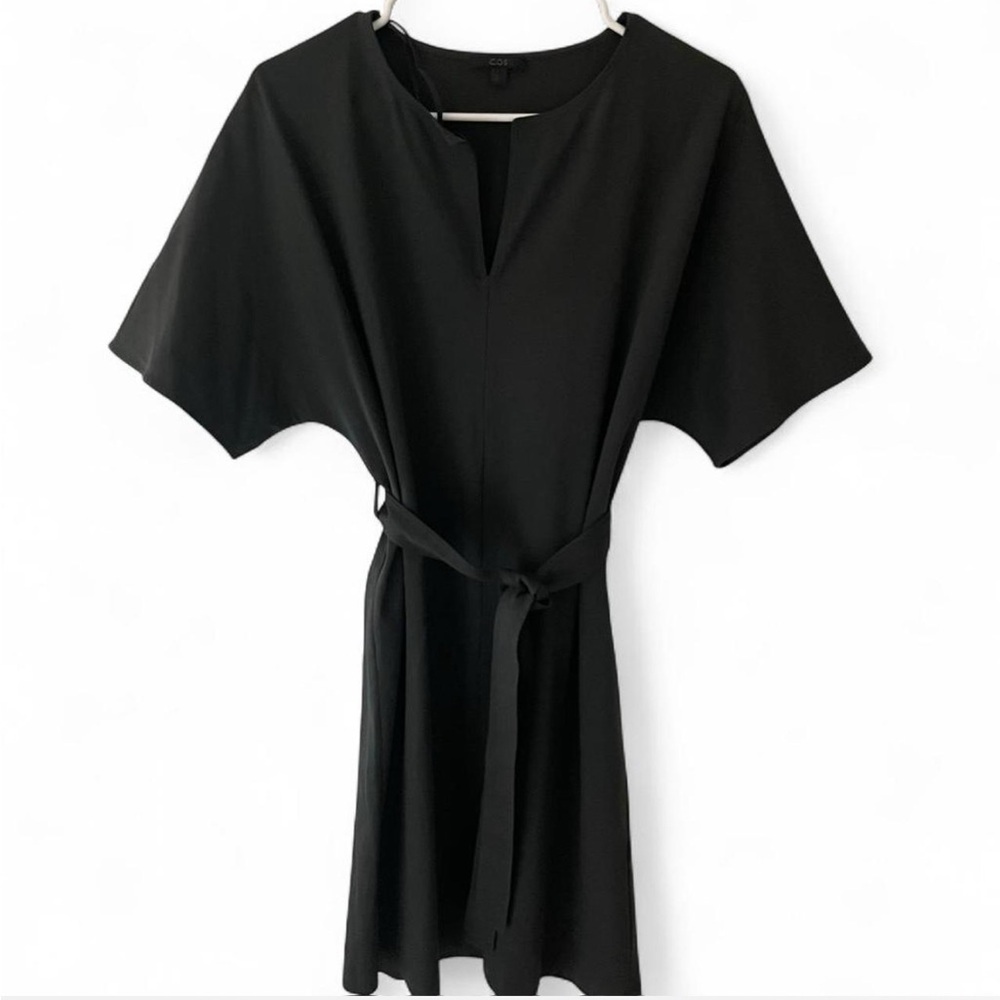 COS Women's Dress Vestido Abito Dark Gray Green Size Medium